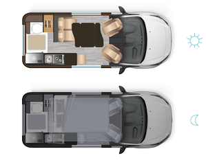 Autocaravan CAP LAND - Ambientazione