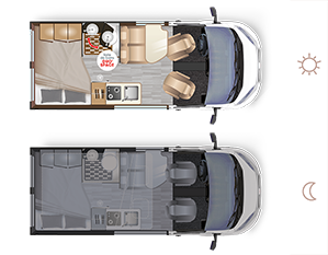 Autocaravan D43 UP SELECT - Ambientazione