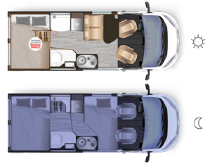 Autocaravan Dreamer D55 Exclusive - Ambientazione