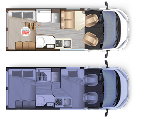 Autocaravan Dreamer D55 LIMITED - Ambientazione