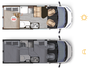 Autocaravan Dreamer D55 - Ambientazione