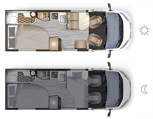 Autocaravan D62 SELECT - Ambientazione