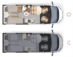 Autocaravan Dreamer D68 UP SELECT - Ambientazione