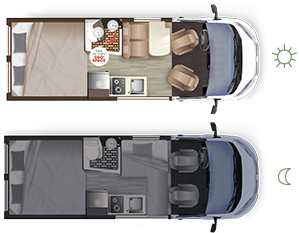 Autocaravan LIFT VAN SELECT - Ambientazione