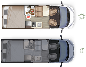 Autocaravan LIFT VAN UP SELECT - Ambientazione