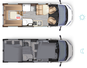 Autocaravan LIVING VAN - Ambientazione